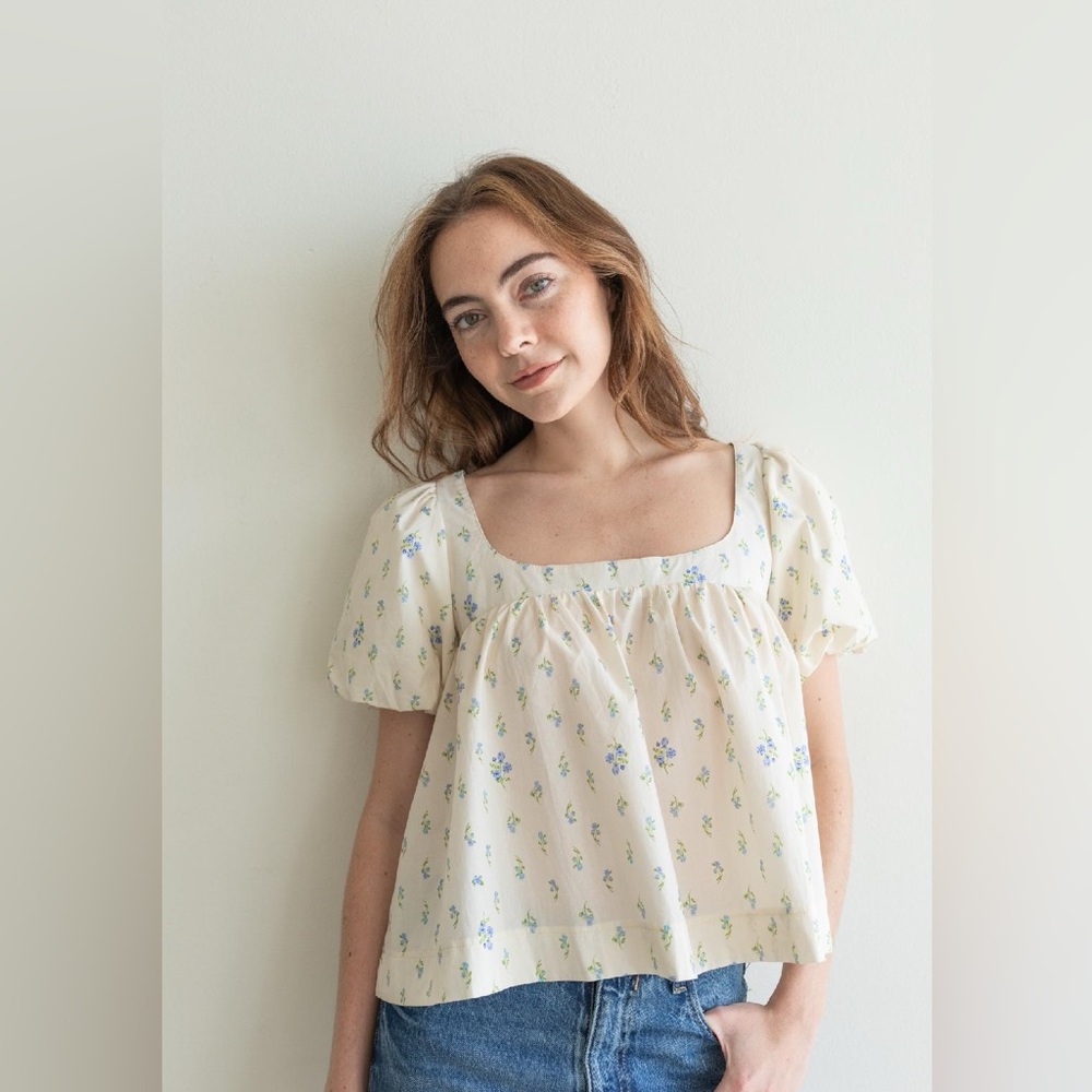 Things Between - Shay Blouse - Blue Floral